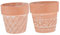 FUNOMOCYA 2pièces Pots De Fleurs Terre Cuite Jardinières pour Plantes Intérieur Décoration De Bureau Et Maison Design Élégant Et Durable
