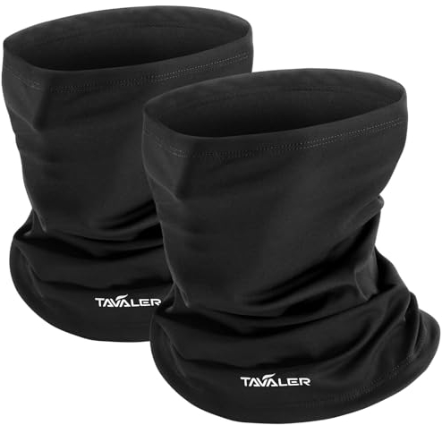 Tavaler Schlauchschal Herren/Damen Winter 2 Stück, Multifunktionstuch Winddicht Halswärmer, Elastisch und Atmungsaktiv Halstuch Herren, Loop Schal für Fahrrad, Motorrad, Skifahren