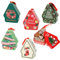 LWZko 6 Pezzi Scatola per Biscotti, Scatole Natalizie, Scatole per Dolcetti Natalizi, Natale Decorazioni Casa Tavola, Scatola Regalo Natale in Metallo, di Piccoli Regali Natalizi, Multicolore