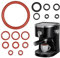 15 piezas de junta tórica para cafetera automática Philips Juego de juntas tóricas, kit de mantenimiento, anillo de silicona, grupo de preparación de válvula de salida, compatible con cafetera Saeco