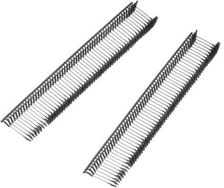 QUARKZMAN 1500 Stück Etikettierpistole Heftfäden Sicherheitsfäden, 10mm Kunststoff Tagging Fasteners mit Faden Heftfäden für Bekleidungspreis-Etikettierung Barbs, Schwarz