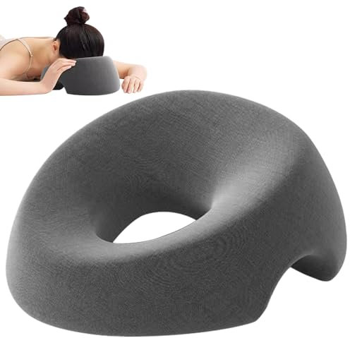 HOVCEH Massage-Gesichtswiegenkissen, 32 * 27 * 15cm Neu U-förmiges Massage Gesichtskissen, Massagebett Kopfstütze aus Memorys-Schaum, Lochkissen Massage Kopfstütze für SPA Salon Massagebett