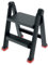 B2C Foldable 2 Step Ladder Plastic Non Slip Tread Safety Stool Heavy Duty Ladders DIY up to 150kg Strond Single side entry Easy storage Universal Use Home Worksohop