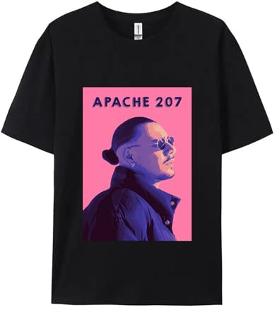 207 APC T Hemd Apache 207 Kurzarm Vintage Casual Streetwear 2025 Konzert Tour Album Fotos (A XS)