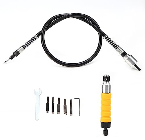 Lazmin112 Woodworking Carving Chisel Set, Effortless, Handle, Steel, Rubber, 5, Connects to Machines Up to 12,000 RPM