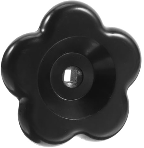 NIYANGLE Poignée de Vanne en Bakélite Tige Carrée et Emboîtage Métallique, Volant de Robinet pour Vanne d'Eau et Radiateur