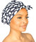 Luxury Shower Cap For Women & Girls - Reusable, Mold Resistant, Waterproof, Washable & Breathable. Best For All Hair Lengths. Cute Stylish Animal Print Bath Cap - By Grace & Company (Casablanca)
