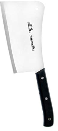 MCM service Mannaia Professionale Salumiere Manico Profile Totale Lungo 20 cm – 1,22 kg; Made in Italy