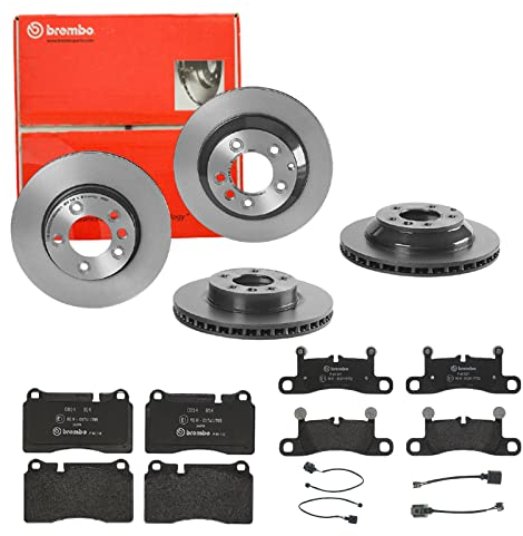 Bremsen Set Bremsscheiben Bremsbeläge Brembo vorne hinten für für VW Touareg BJ bis 2018
