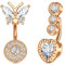 LAURITAMI 2stk Kurzes Bauchnabelpiercing 6mm Chirurgenstahl 14G Zirkonia Herz Schmetterling Nabel Ringe Piercing Bauchnabel Schmuck
