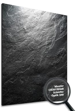 NORILIVING Muster Duschrückwand Fliesenersatz Dusche 20x29 cm Motiv Stein Schiefer | Duschwand ohne Bohren | Aluverbundplatte 3 mm