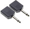 Spina jack mono da 6,35 mm a 2 prese jack mono da 6,35 mm gemelle Adattatore doppio mono 1/4 Y, Confezione da 2