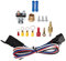 Kit Termostato Ventola di Raffreddamento Elettrico, Kit Filo Relè Controllo Termostato Ventola Radiatore Elettrico 12V Completo per Auto Camion Autobus