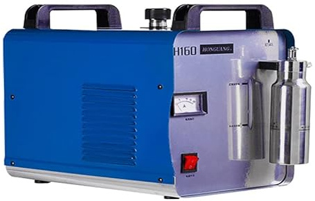 H160/H180 Plexiglass Acrilico Elettrolisi Acqua Saldatrice Fiamma Lucidatrice Generatore di Idrogeno E Ossigeno (Color : H160, Size : Type)