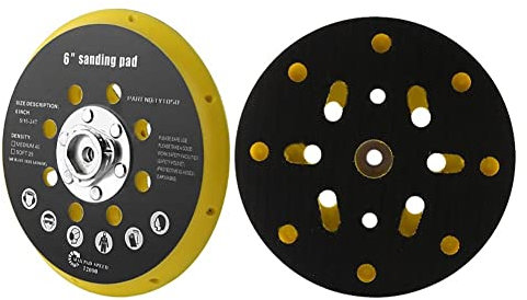 2Pcs Hook and Loop Sander Backing Pad, 6 Inch 17 Hole Sanding Pad Replacement for Festool Sander RO1, ES150, ET2