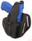 COP 110RDS Pancake Gürtelholster vorne Ausgeschnitten, 45mm BL, schwarz, Leder/schwarz (rechts, P30, P2000)