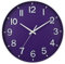 HZDHCLH Wall Clock 12 Inch Silent Non Ticking Clock for Living Room Bedroom Kitchen Office (Deep purple)