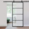 INMOZATA Sliding Glass Door Frosted 90 * 205cm Interior Sliding Door with Track 6ft for Bathrooms Kitchens Living Room Bedroom