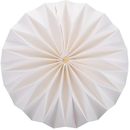 UKCOCO 1stk Origami-laternenschirm Hängelampe Stehlampe Lampenschirm Faltbarer Lampenschirm Origami-lampenschirm Aus Papier Papierlaterne Falten Empfindlich Laterne Aus Papier Magnet Weiß