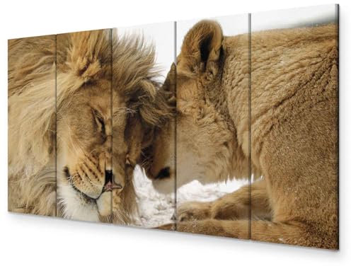murando - Akustikbild 200x80 cm Bilder mit Akustikschaumstoff Hochleistungsschallabsorber Schallschutz Leinwandbild XXL 5 tlg Wandbild g-B-0061-b-n