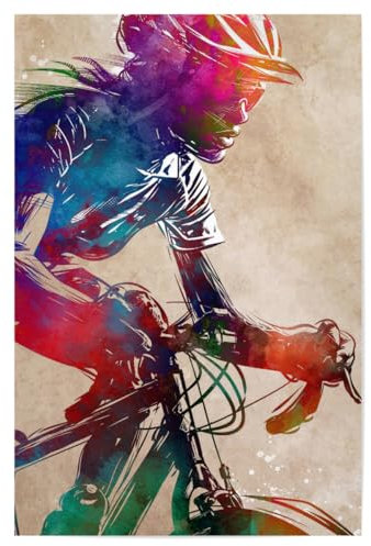 artboxONE Poster 30x20 cm Sport Radsport Kunst M hochwertiger Design Kunstdruck - Bild Fahrrad Fahrrad Fahrrad