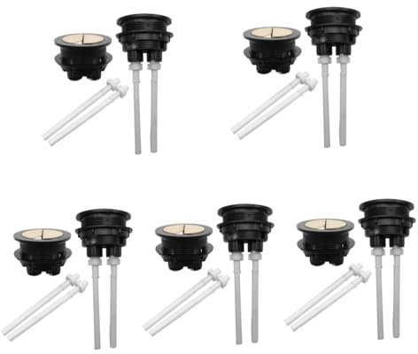 Hemobllo 10stücke Doppelter Toiletten-spülknopf Ersatzteil Für Wassertank Installieren Passend Für Standard-wc-spülsysteme Langlebig Und Robust