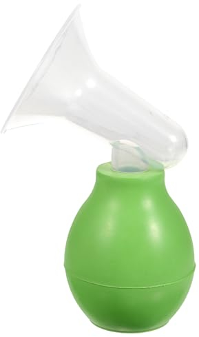MERRYHAPY Handliche Manuelle Muttermilchpumpe Grün Aus Gummi Und Kunststoff Für Frischgebackene Mütter Transparentes Absauggerät Mit Weicher Saugkugel Tragbares Stillzubehör Für Sichere Anwendung