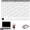 2025 Wandkalender, digitaler Wandkalender mit Touchscreen,Flexibler, ausgezeichneter Jahresplaner-Wandkalender - Dicker Ganzjahres-Wandkalender, Jahresplaner zum Ordnen von Zielen und Terminen