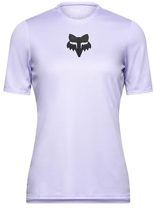 Fox Racing Damen Ranger Kurzarm-Mountainbike-Trikot, Lilac Fox Head, XS
