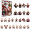 Adventskalender 2024,Christmas Halloween VacationAdventskalender 2024 Weihnachts Countdown Kalender mit 24PCS Fitness-Weihnachtsmann (A)
