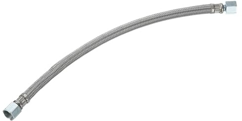 QUARKZMAN Luftkompressor-Auspuffrohr, 5/8 Gewindedurchmesser 16 Länge Kompressor-Schlauch Edelstahl-Schlauch Luftrohr Kompressor-Hardware-Zubehör Ersatzteile (Geflanschter Mund)