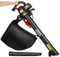 Soffiatore for foglie portatile, aspirapolvere soffiatore for foglie portatile, aspirapolvere elettrico al litio da 40 V, soffiaggio e aspirazione 2 in 1, spazzatrice for giardino, cortile, stanza, pr
