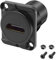 MEIRIYFA Connecteur de montage de panneau HDMI de type D 4K HDMI femelle vers femelle - Adaptateur pour TV, ordinateur portable, PC, moniteur, lecteur DVD (noir)