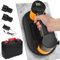 Akku Saugheber 27cm mit LCD-Anzeige, Tragkraft Max 300 kg, 2 Motoren, 2 x 4000 mAh Akku Fliesenheber Elektrischer Vakuum Saugheber mit Tragbarer Werkzeugkasten, Vakuumheber für Glas Fliesen Laminat