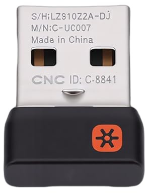 Plyisty USB Unifying Receiver, Wireless USB Dongle for Keyboard and Mouse, with 2.4G Stable Connection, for MK235 MK245 MK270