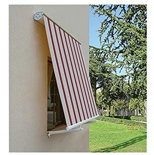 Tenda Da Sole A Caduta Cassonata. Dotata Di Braccetti In Alluminio Regolabili Nell'Inclinazione. Peso Tessuto 280 Gr./Mq. Impermeabile.
