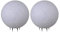 Kugelleuchte aussen, Gartenlampe 2er Set Ø50cm, Stein-Optik | Außenleuchte spritzwassergeschützt | Gartenleuchte, E27-Fassung | Kugellampe mit Erdspieß