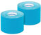 SL StarTape - Kinesiologietape, elastisches Sporttape aus Baumwolle, selbstklebendes Physiotape, wasserabweisend, hautfreundliches Taping, 5 x 550 cm, blau, 2er Set