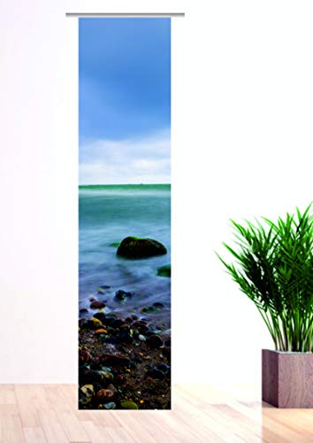 gardinen-for-life Flächenvorhang East Baltic - Gr.60 x 245 cm romantischer Schiebevorhang - tolles Naturmotiv - Schiebegardine - Meer