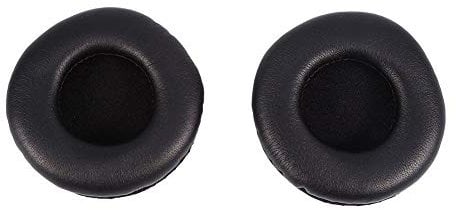 A Pair of Soft Replacement Ear Pads Cushion PU Leather Soft Foam For Headset Headphone for SJ3, SJ33, SJ5, SJ55, ES7, ESW9, ESW10, JVC S500 and headphone diameter between 72-75mm Black
