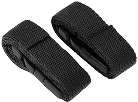 T TOOYFUL 2pcs Nylon Golf Trolley Gurtband Riemen Schnellverschluss Koffer Zurrgurt - Schwarz