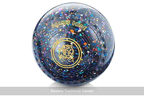 Drakes Pride Professional Bowls - Black Harlequin, Gripped, Size 2, Heavy