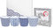 TOKYO design studio Nippon Blue Tee-Becher-Set blau-weiß, 4-TLG., 4X Tee-Tassen 180 ml, asiatisches Porzellan, Japanisches Design, inkl. Geschenk-Verpackung