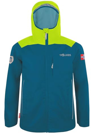 Trollkids Kids Bergen Jacket 140, Petrol