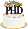 PHD Congratulations 2022 Cake Topper - Class Of Master, PHD Graduate Decor, PHD Graduation Party Dekorationen Schwarz Glitter