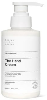 Pestle & Mortar Derma The Hand Cream 300ml | Fast absorbing with Shea Butter for Dry, Eczema-prone and Psoriasis-prone skin, Dermatologically tested, midwife approved