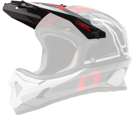 O'NEAL | Ricambi Mountain Bike | MTB Motocross | Visiera di ricambio per Casco SONUS SPLIT V.23 | Visiera di ricambio per Casco SONUS SPLIT V.23 | Grigio Rosso | Taglia unica
