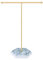 Jewelry Organizer,Jewelry Stands Metal T-Bar Necklace Display Stand T-Shaped Jewelry Stand Necklace Holder Earring Display Organizer,Hanging Pendant Rack with Marble Pattern Round Tray