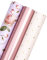 RUSPEPA Geschenkpapierrolle – Mini-Rolle – 43,2 cm X 3,05 m Pro Rolle – 3 Verschiedene Rosa Und Roségoldene Designs, Perfekt Für Valentinstag, Muttertag (42,5 Sq.Ft.Ttl)