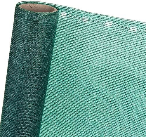 HaGa® Panneau de clôture 0,9 m x 10 m – 85 % d'ombrage en vert – Brise-vue efficace pour clôture et terrasse – Tissu de protection solaire pour tennis, protection contre le vent – Protection solaire
